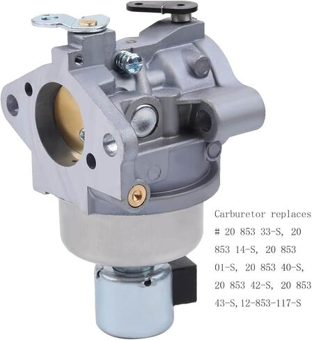 Compatible with 20 853 33-S Carburetor with 20 083 02-S Air Filter for Kohler Courage SV470 SV471 SV480 SV530 SV540 SV541 SV590 SV591 SV600 15HP 17HP 18HP 19HP Engines in Kuwait