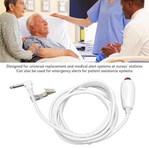 سلك استدعاء الممرضات بطول 9.8 أقدام، سلك اتصال بديل لواجهة 6.35 مم مع مشبك، كابل توصيل بديل للممرضات، كابل دفع ABS لتنبيهات الطوارئ لمحطة الممرضات in Kuwait