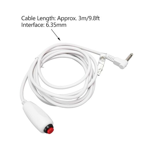 سلك استدعاء الممرضات بطول 9.8 أقدام، سلك اتصال بديل لواجهة 6.35 مم مع مشبك، كابل توصيل بديل للممرضات، كابل دفع ABS لتنبيهات الطوارئ لمحطة الممرضات in Kuwait