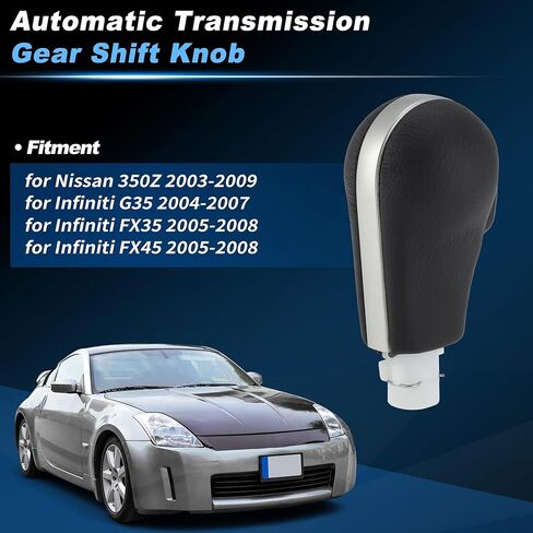 Automatic Transmission at Gear Shift Shifter Knob for Nissan 350Z 2004-2007 for Infiniti G35 2004-2007 for Infiniti FX35 FX45 2005-2008 No.34910CL71B/34910AC50B in Kuwait