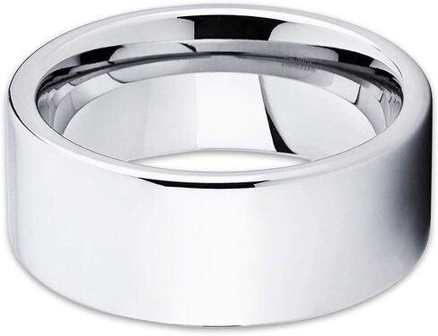 خاتم زفاف من التنجستين الفضي مقاس 12 مم، خاتم من كربيد التنجستن، خاتم تنجستن للرجال، خاتم الذكرى السنوية، خاتم تنجستين فريد من نوعه، خاتم تنجستين فضي، خاتم كربيد التنجستن، مقاس مريح in Kuwait