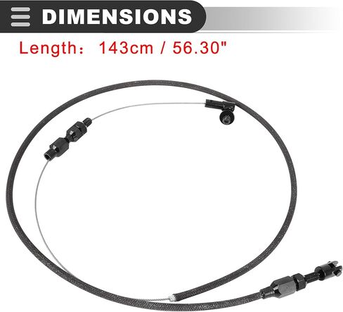 كابل Motoforti Universal Throttle، معدن، أسود، 1 قطعة in Saudi Arabia