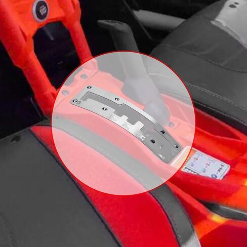 SLUORIMOD Gloss Stainless Steel Shifter Plate for Can-Am Maverick X3 & X3 MAX 2017-2025, Quick Shift Gate Panel Replace OEM #7707900463, 707900644, 707000965, Durable Aluminum Accessory (Silver) in Saudi Arabia