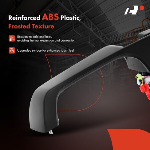 A-Premium Outside Exterior Door Handles Compatible with Jeep XJ Series Cherokee 1997 1998 1999 2000 2001, Textured Black, 2-PC Set, Front or Rear Driver and Passenger Side in Saudi Arabia