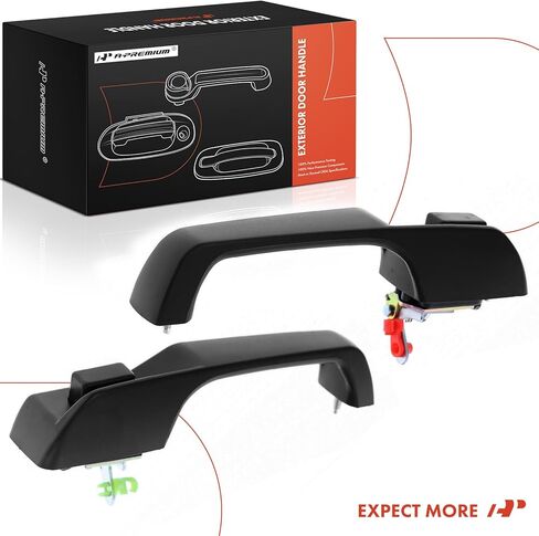 A-Premium Outside Exterior Door Handles Compatible with Jeep XJ Series Cherokee 1997 1998 1999 2000 2001, Textured Black, 2-PC Set, Front or Rear Driver and Passenger Side in Saudi Arabia