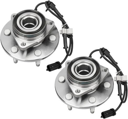 MAYASAF 515036 [2 Pack, 4WD Only] Front Wheel Hub Bearing Assembly 6 Lugs w/ABS Fit 2002-06 Chevrolet Silverado/Suburban/Avalanche 1500 Tahoe GMC Sierra Savana 02-06 Cadillac Escalade (2 Pack) in Kuwait