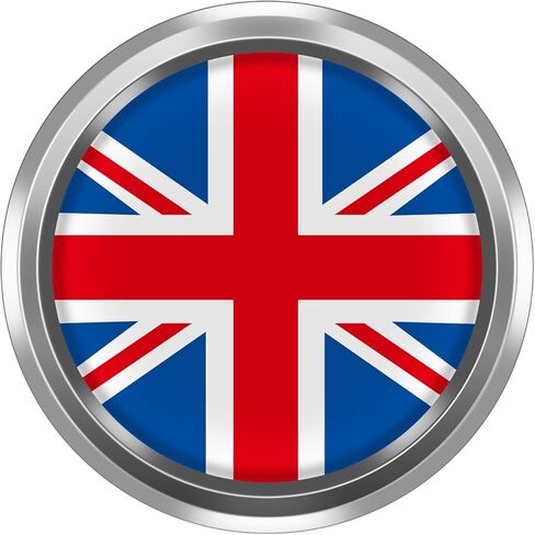 3D Front Bumper Grill Emblem Badge Chrome Cover for Mini Cooper One S JCW R50 R52 R53 R55 R56 R60 R61 F54 F55 F56 F57 F60 Hatchback Countryman Car Accessories Decoration (Red Union Jack) in Saudi Arabia