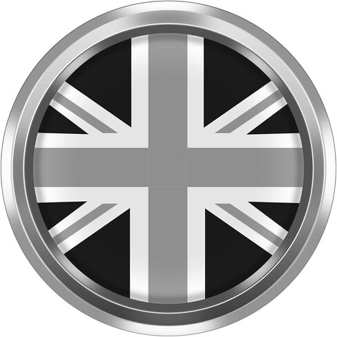 3D Front Bumper Grill Emblem Badge Chrome Cover for Mini Cooper One S JCW R50 R52 R53 R55 R56 R60 R61 F54 F55 F56 F57 F60 Hatchback Countryman Car Accessories Decoration (Red Union Jack) in Saudi Arabia