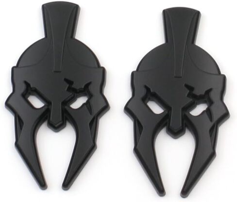 2Pcs Custom Gladiator Emblems Car Badge Left Right Side Sticker Compatible with Wrangler JL JK Gladiator Universal Car Vehicle, Truck, Motorcycle (Black Red) in Saudi Arabia