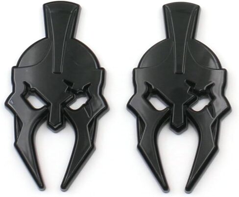 2Pcs Custom Gladiator Emblems Car Badge Left Right Side Sticker Compatible with Wrangler JL JK Gladiator Universal Car Vehicle, Truck, Motorcycle (Black Red) in Saudi Arabia
