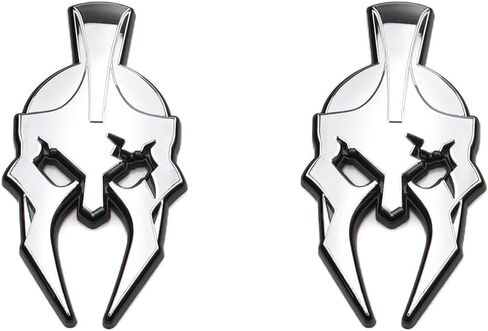 2Pcs Custom Gladiator Emblems Car Badge Left Right Side Sticker Compatible with Wrangler JL JK Gladiator Universal Car Vehicle, Truck, Motorcycle (Black Red) in Saudi Arabia