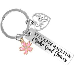 Ouligay Sweet 16 هدايا سلسلة المفاتيح للفتيات، هدية عيد الميلاد السادس عشر للفتيات في عيد الميلاد، هدايا حلوة ستة عشر لفتاة تبلغ من العمر 16 عامًا، هدايا تزيين الحفلات السادسة عشر للفتيات المراهقات والابنة والأخت أفضل صديق in Kuwait