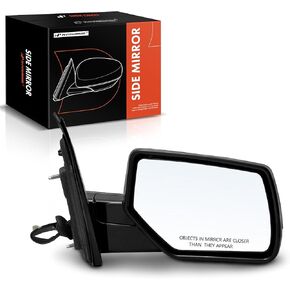 A-Premium Passenger Side Power Door Mirror - Compatible with Chevrolet Tahoe, Suburban 3500 HD & GMC Yukon, Yukon XL - Heated Manual Folding Chrome Outside Rear View Mirror - Replace# 84347490 in Kuwait