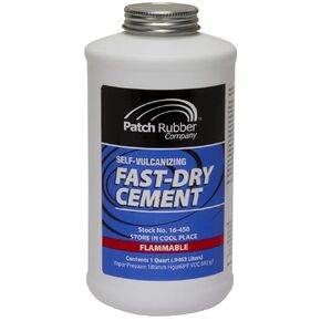 16450 Fast-Dry Self-Vulcanizing Cement, for Dual or Heat Cure Patches, Patch Plugs, Plug Stems, Bow Tie Inserts, Repair Inserts, Balance Pads on Radial or Bias Tires (1 Quart) in Saudi Arabia