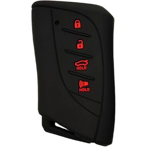 Key Fob Cover for Lexus: 4 Buttons Key Fob Case Fit for Lexus ES 350 300h 250 GX 460 LS 500 500h RX 350 500h 350h LX 600 NX 350h 350 250 UX 200 250h LC 500 500h 2018-2024丨Remote Protector (Black) in Kuwait