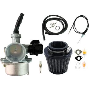 QINGBY PZ19 Carburetor Air Filter Throttle Cable Spark Plug Gas Fuel Line for CRF50 50cc 70 80 110 125cc TaoTao Coolster Chinese 4 Wheeler CC100X SSR Kazuma Falcon GK110 Quad Go Kart Dirt Pit Bike in Kuwait
