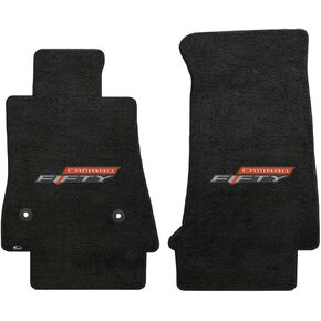 يناسب CAMARO 2017 Custom Fit 2 PC Floor Mats EBONY VELOURTEX 50 ANNIVERSARY LOGO in Kuwait