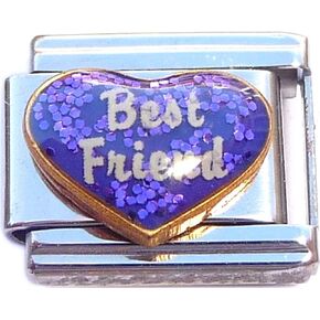 NewCharms Best Friend on Heart Italian Charm in Kuwait