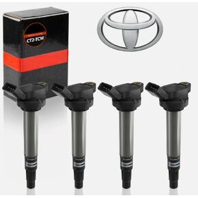 4 ملف إشعال أصلي لـ Denso 90919-02258 673-1310، بديل لسيارة Toyota Corolla Prius 1.8L OEM in Kuwait