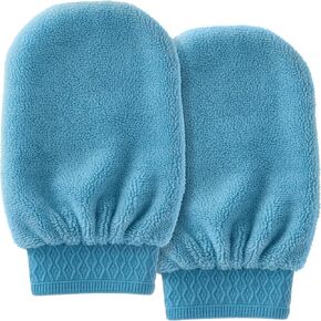 DecorRack 2 Pack Microfiber Cleaning Mitts for Dusting, Washing Cars, Windows, Furniture, and Household Surfaces, Lint-Free & Reusable,Gray (Pack of 2) in Kuwait