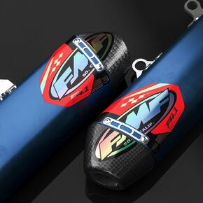 FMF Exhaust Factory 4.1 Holographic Decals 2 Pack (Red) (FMF-RED-Holo) in Saudi Arabia