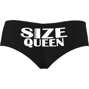 Knaughty Knickers Size Queen Love Big Cock Vixen Hotwife Big Bull Cuck Hubby Black Boyshort Panties With Adult Design in Kuwait
