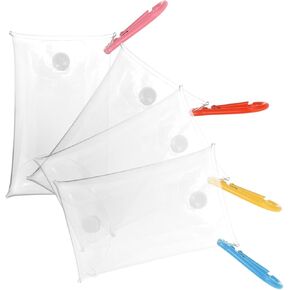 Cartoon Doll Clear Pvc Mini Wallet 4Pcs Set Small Coin Purses with Button Closure for Women Lipstick Key Organizer Travel and Outdoor Activities in Kuwait