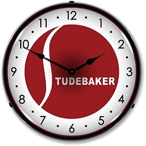 New Studebaker Retro Vintage Style Advertising L.E.D. Lighted Clock - Ships Free Next Business Day to Lower 48 States in Saudi Arabia