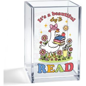 كوب حامل أقلام التجميل من الأكريليك السخيف من سيلي غوس، هدايا لطيفة على شكل أوزة للأم والجدة والعمة والابنة والأخت والأخت والصديقة BFF لمحبي فناني الماكياج، هدايا مكتب الفكاهة لقائد زميل العمل in Kuwait