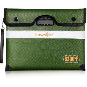 حقيبة مستندات مقاومة للحريق بدرجة حرارة 6200 درجة فهرنهايت مع قفل، وحقيبة نقود محمولة، ومظروف مقاوم للماء مع شريط عاكس in Kuwait