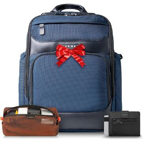 EVERKI Executive Travel Bundle – 15.6 Inch Onyx Laptop Backpack Navy (EKP132N), RFID Slim Wallet & Mesh Travel Cord Organizer, Premium Laptop Backpack & Accessories, Business Essentials for Men in Kuwait