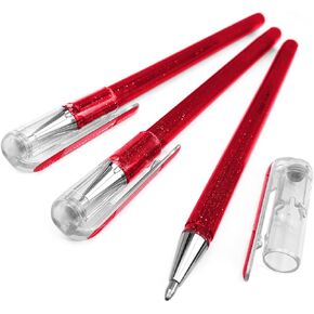 قلم Pentel Hybrid - ثنائي معدني - قلم حبر جل سائل ذو كرة دوارة - عبوة من 3 قطع - وردي/وردي معدني in Kuwait