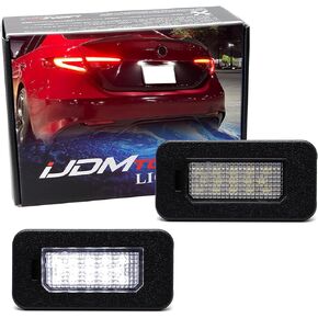 مجموعة إضاءة لوحة ترخيص LED كاملة بيضاء زينون من iJDMTOY متوافقة مع Alfa Romeo 2016/2017-2022 Giulia & Stelvio, 2024-up Fiat 500e in Kuwait