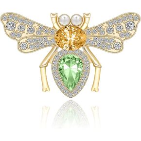 Bee Brooch, Gold Insect Bee Brooch Pin Honey Bee Fashion Broach Small Jewelry Dainty Pearl Wedding Broach Personality Brooches Pin Dress Accessories for Women Men in Kuwait