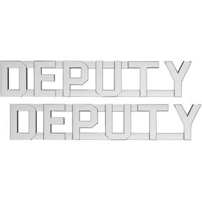 DEPUTY Pin - Pair of "DEPUTY" Uniform pins/collar brass/insignia for uniform. in Kuwait