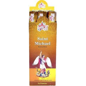 St. Michael (San Miguel) Incense Sticks (6 Tubes of 20 Sticks) 35-50 Minutes Burn Time in Saudi Arabia