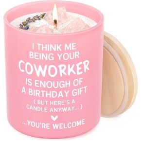 هدايا عيد ميلاد زميل العمل للنساء، شمعة زملاء العمل المضحكة 10 أونصة، أفضل هدية عيد ميلاد لزميلات العمل، أفضل أصدقاء العمل، شموع معطرة بشمع الصويا مصنوعة يدويًا in Kuwait