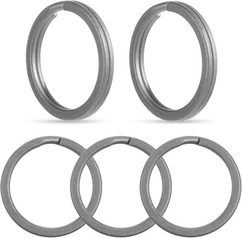 5 Pack Key Ring Titanium Split Rings Key Chain Ring Keychain Rings for Women Men Home Car Keys Portable in Saudi Arabia