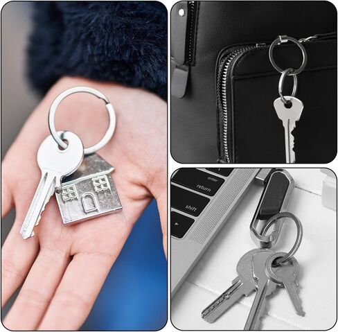 5 Pack Key Ring Titanium Split Rings Key Chain Ring Keychain Rings for Women Men Home Car Keys Portable in Saudi Arabia