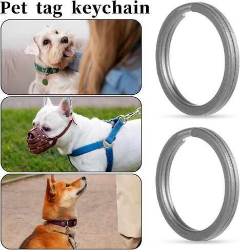 5 Pack Key Ring Titanium Split Rings Key Chain Ring Keychain Rings for Women Men Home Car Keys Portable in Saudi Arabia