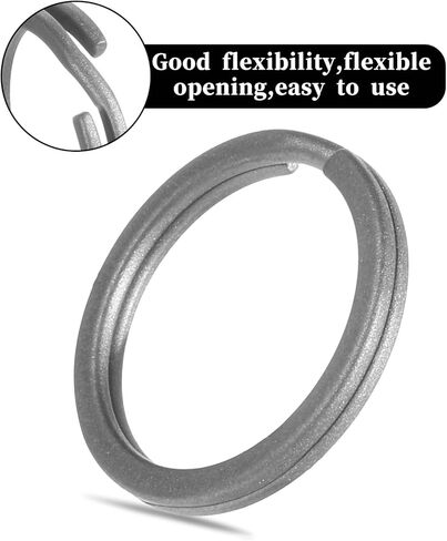 5 Pack Key Ring Titanium Split Rings Key Chain Ring Keychain Rings for Women Men Home Car Keys Portable in Saudi Arabia