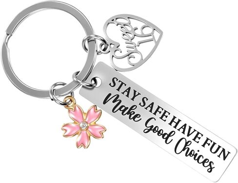 Ouligay Sweet 16 هدايا سلسلة المفاتيح للفتيات، هدية عيد الميلاد السادس عشر للفتيات في عيد الميلاد، هدايا حلوة ستة عشر لفتاة تبلغ من العمر 16 عامًا، هدايا تزيين الحفلات السادسة عشر للفتيات المراهقات والابنة والأخت أفضل صديق in Kuwait