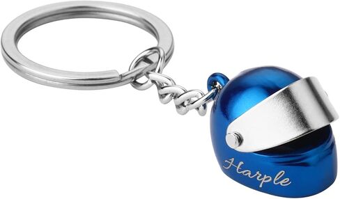 OXYEFEI Personalized Motorcycle Helmet Keychain, Custom Motorcycle Helmet Keychain Engraved with Name Gifts for Biker in Saudi Arabia