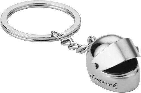 OXYEFEI Personalized Motorcycle Helmet Keychain, Custom Motorcycle Helmet Keychain Engraved with Name Gifts for Biker in Saudi Arabia