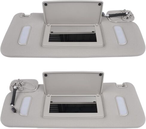 2X Sun Visors Right + Left Replacement for Chevy Avalanche Tahoe Silverado Suburban Cadillac Escalade GMC Yukon Sierra 1500 2500HD 3500HD 2007-2014 22850310 22850306 in Saudi Arabia