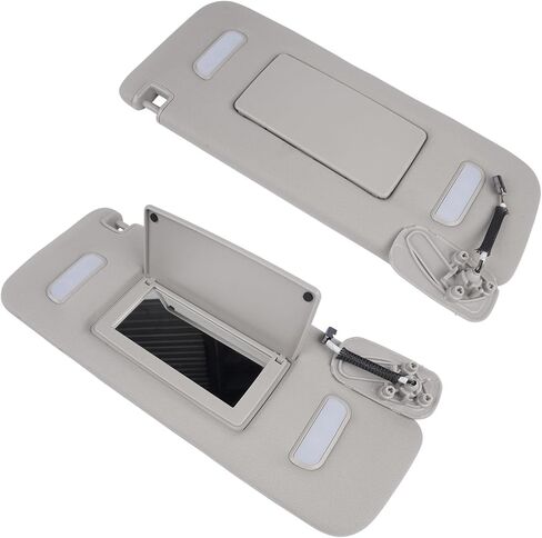 2X Sun Visors Right + Left Replacement for Chevy Avalanche Tahoe Silverado Suburban Cadillac Escalade GMC Yukon Sierra 1500 2500HD 3500HD 2007-2014 22850310 22850306 in Saudi Arabia
