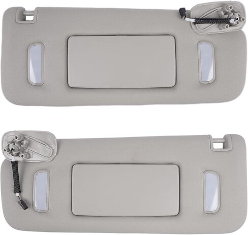 2X Sun Visors Right + Left Replacement for Chevy Avalanche Tahoe Silverado Suburban Cadillac Escalade GMC Yukon Sierra 1500 2500HD 3500HD 2007-2014 22850310 22850306 in Saudi Arabia