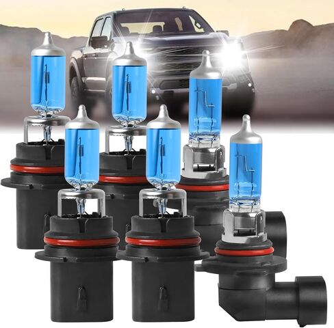 Fit For Ford F-150 F150 2015-2023 Halogen Headlight Bulbs,9005/HB3 High Beam+H11 Low Beam+9140/9145/H10 Fog Light Halogen Light Bulb Combo Replcement Bulb Kit,Bright White,Pack of 6 in Saudi Arabia