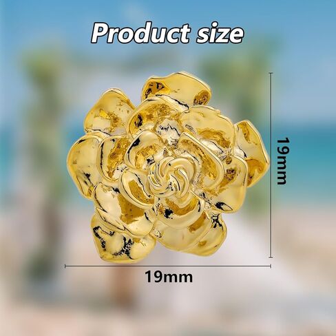 دبوس بروش ذهبي، دبابيس طية صدر السترة على شكل زهرة للرجال، دبابيس وردية وإكسسوارات البدلة، دبابيس معدنية للرجال، بدلات الزفاف، الذكرى السنوية لأعياد الميلاد، دبوس كلاسيكي لطية صدر السترة للملابس الرسمية in Kuwait