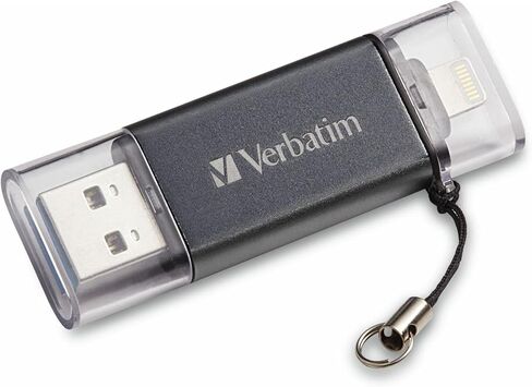 Verbatim 128GB Store 'n’ Go Dual USB 3.2 Gen 1 Flash Drive for Apple Lightning Devices – Graphite in Kuwait
